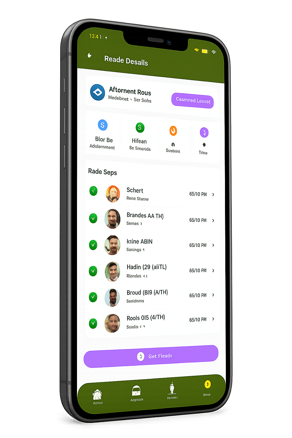 Transport App screen 1 back screen